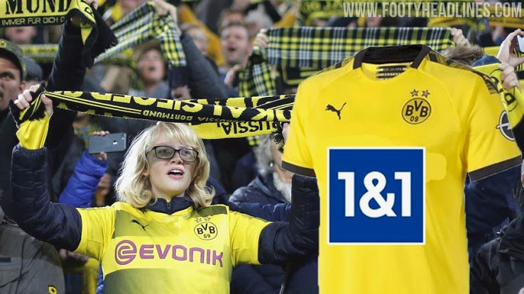 Nuevo patrocinador del Borussia Dortmund BVB 1&1