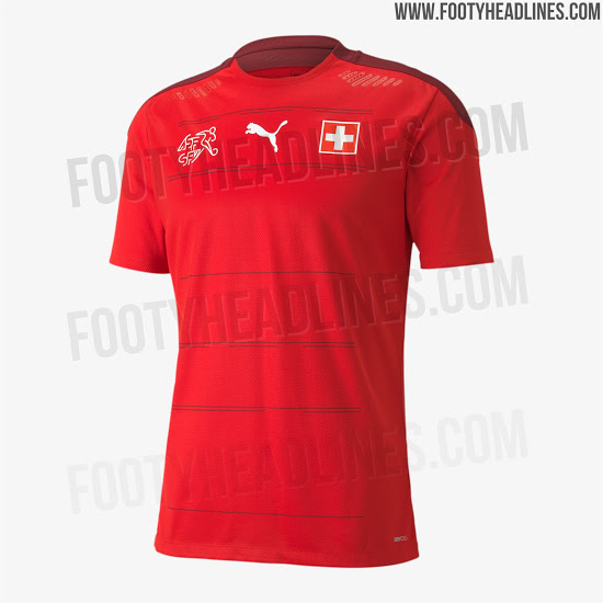 Camiseta de Suiza para la Eurocopa 2020 - Fotos Oficiales