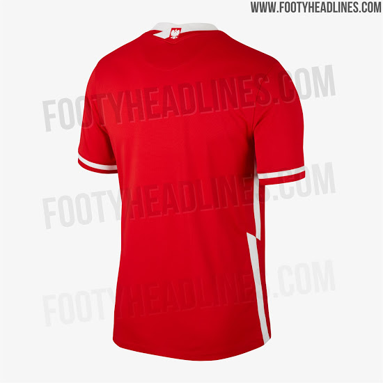 Camiseta de visitante de Polonia para la Euro 2020