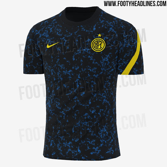 Camiseta Pre-Partido del Inter De Milán 2020-2021