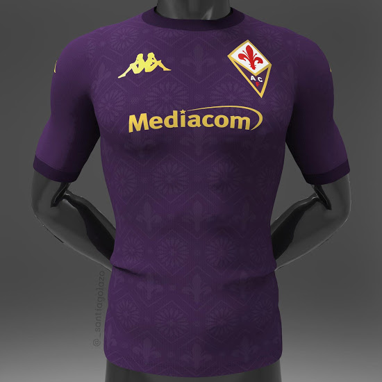 Concepto de la camiseta de local de la Fiorentina 2020-2021 con inspiraciÃ³n Renacentista