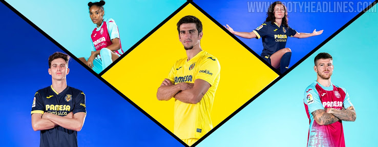 Camisetas de Local, Visitante y Alternativa del Villarreal FC 2020-2021