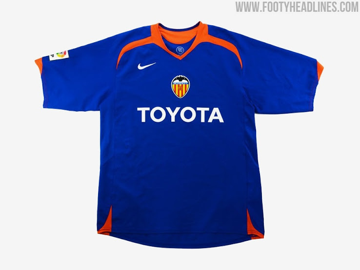 ​​Colores de las camisetas de Local, Visitante y Alternativa del Valencia FC 2021-2022