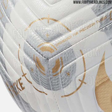 Se filtró el balón de los ganadores del título de la Premier League 2021 de Nike Blanco/Oro.