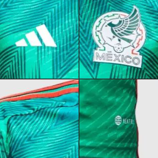 Equipación de México para el Mundial 2022 + el diseño de la equipación Visitant