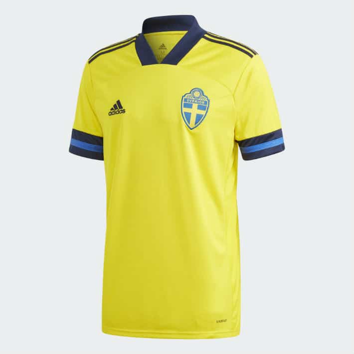 Camiseta de local de Suecia para la Eurocopa 2020
