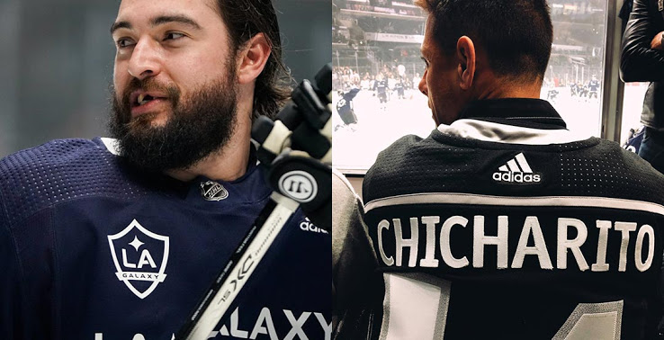 Camisetas LA Kings x LA Galaxy 2020 NHL Revelado