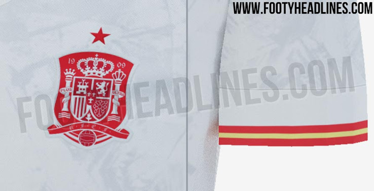 Posible camiseta que usará España en la Eurocopa 2020