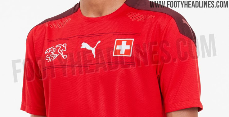 Camiseta de Suiza para la Eurocopa 2020 - Fotos Oficiales